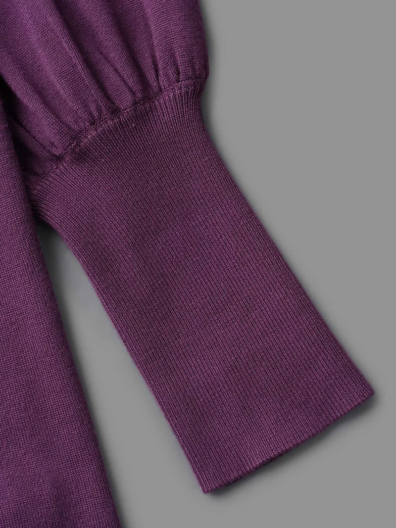 Drop Shoulder Slim-Fit Hooded Pullover