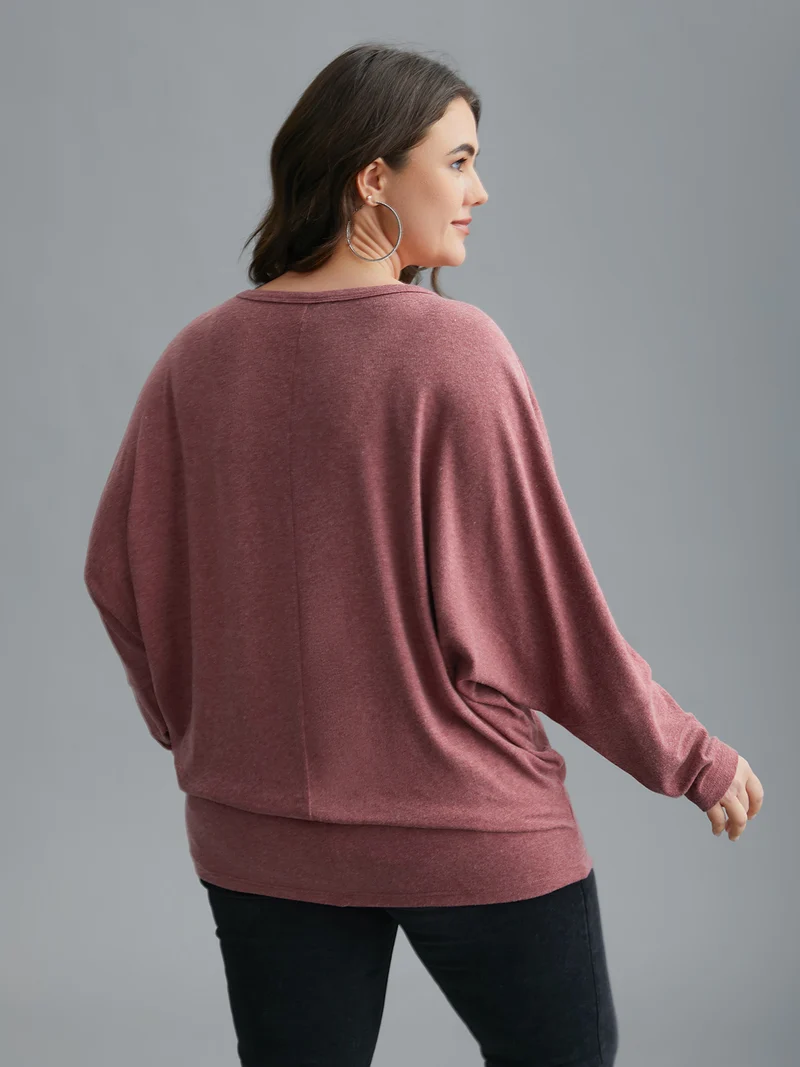 V-Neck Cut-out Seamed T-shirt
