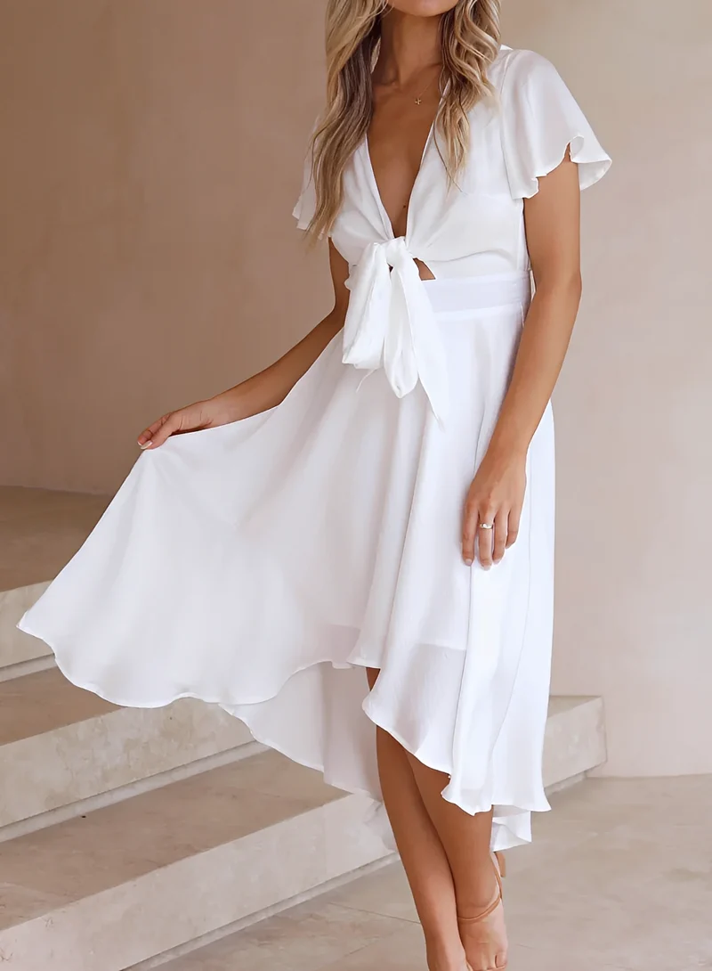 Ellia | Robe Femme Élégante Asymétrique – Robe Moderne Silhouette Raffinée 2026