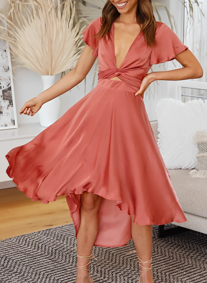 Ellia | Robe Femme Élégante Asymétrique – Robe Moderne Silhouette Raffinée 2026