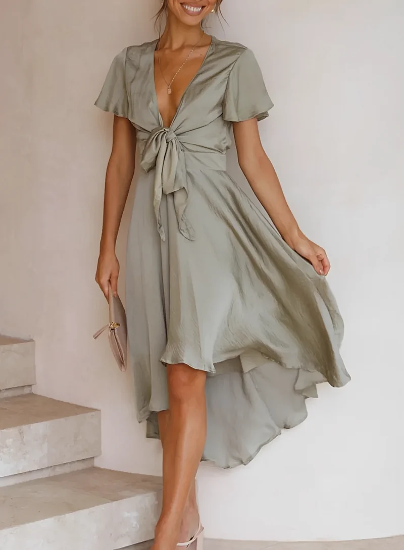 Ellia | Robe Femme Élégante Asymétrique – Robe Moderne Silhouette Raffinée 2026