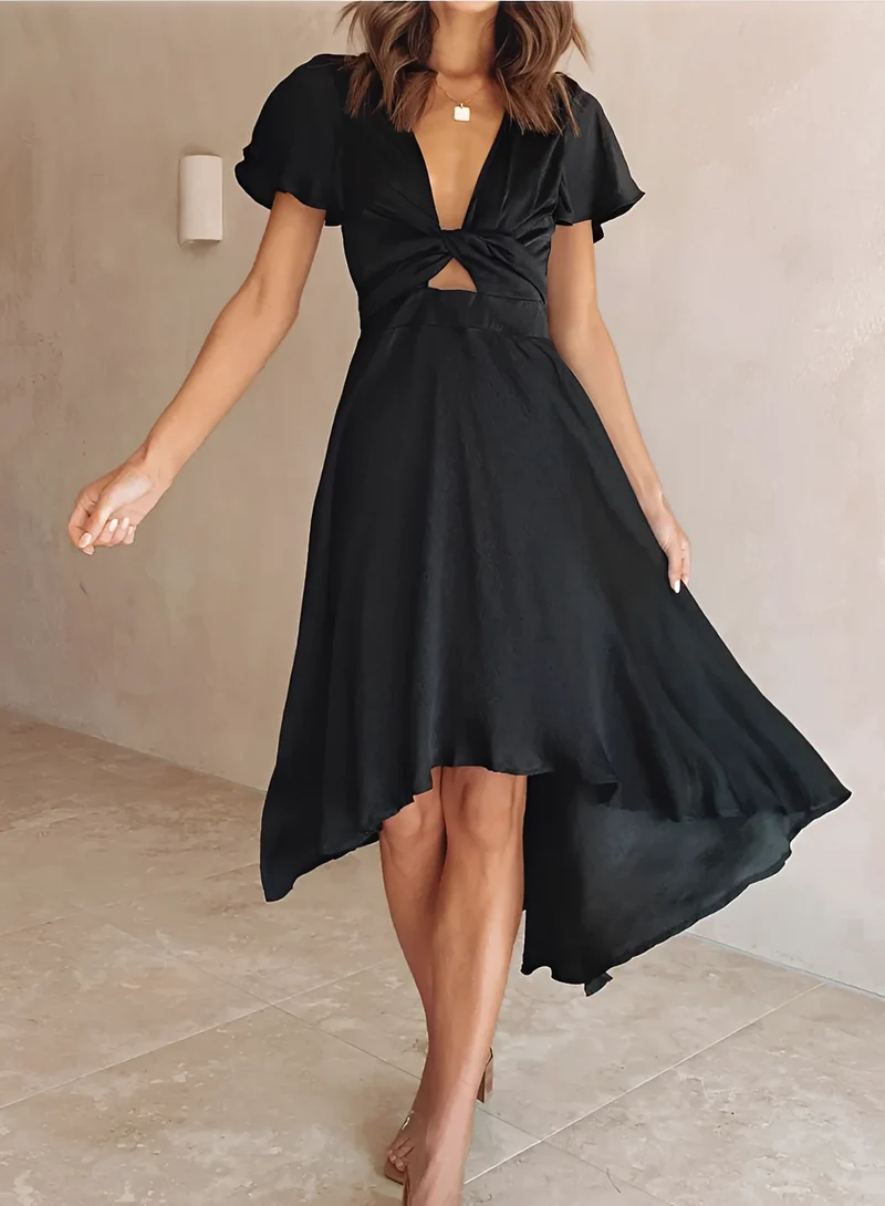 Ellia | Robe Femme Élégante Asymétrique – Robe Moderne Silhouette Raffinée 2026