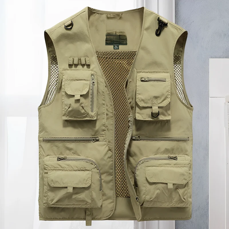Arlan | Veste Homme Été Poches Multiples – Veste Légère Cargo pour Voyages 2026