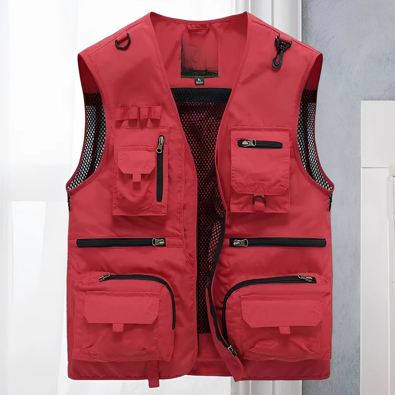 Arlan | Veste Homme Été Poches Multiples – Veste Légère Cargo pour Voyages 2026