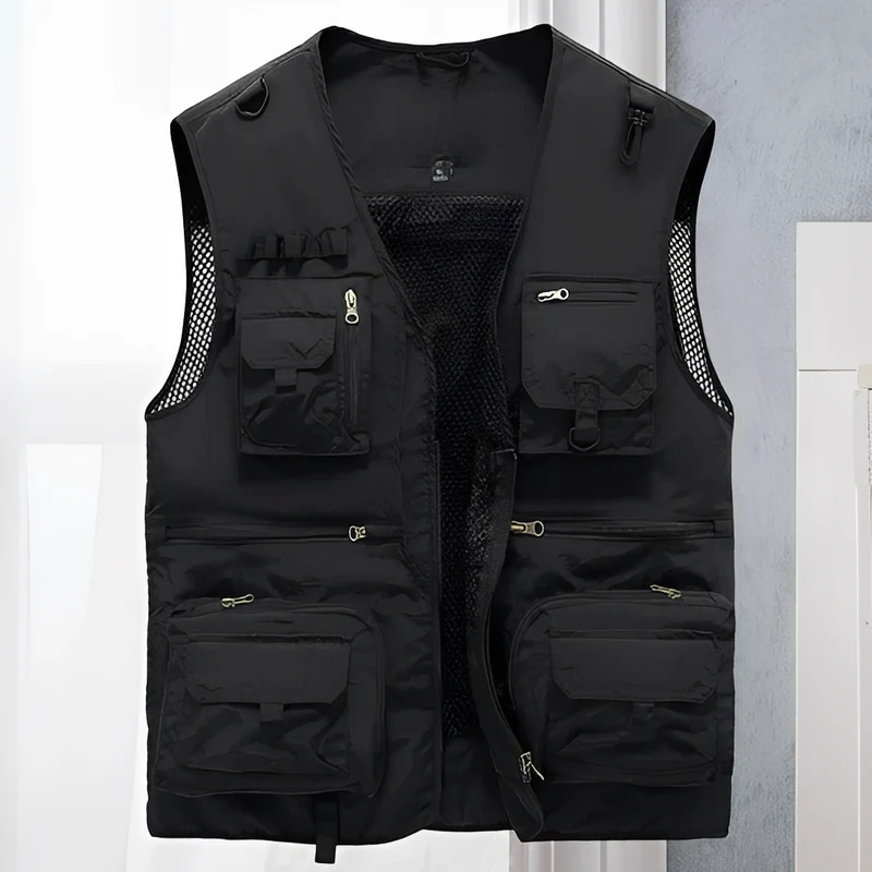 Arlan | Veste Homme Été Poches Multiples – Veste Légère Cargo pour Voyages 2026
