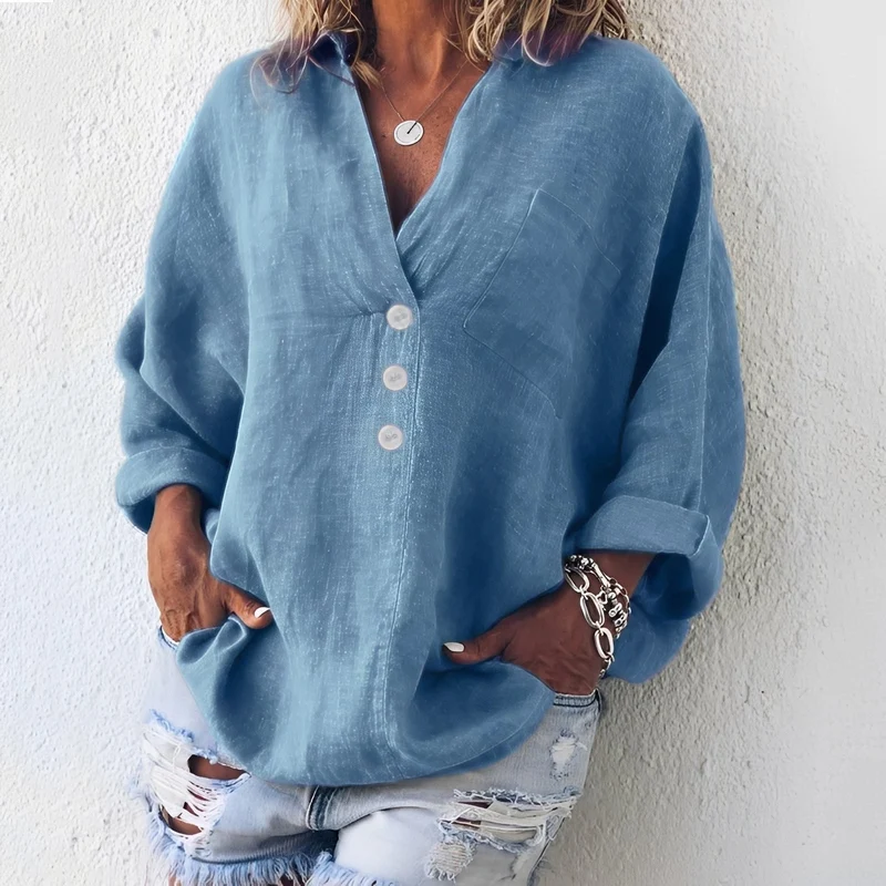 Sandra | Chemise Femme Décontractée Manches Longues – Chemise Casual Chic 2026