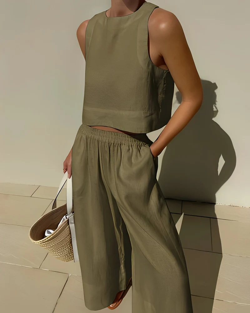 Sasha | Ensemble Femme Deux Pièces Ample – Matching Set Décontracté Confort 2026