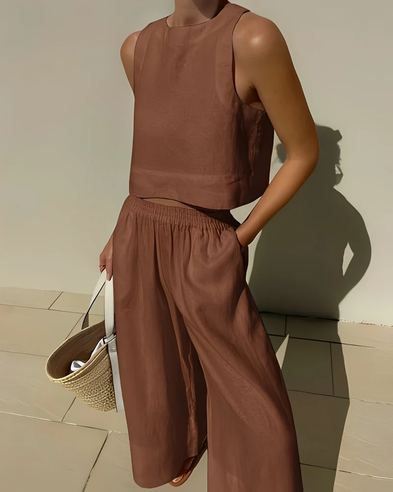 Sasha | Ensemble Femme Deux Pièces Ample – Matching Set Décontracté Confort 2026