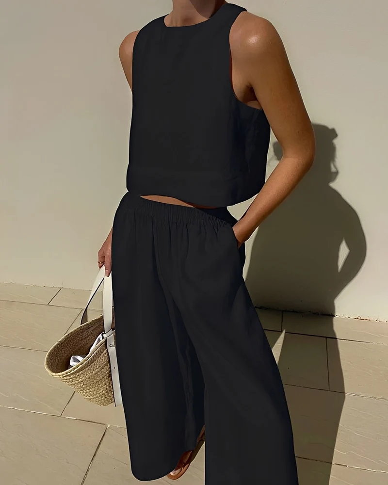 Sasha | Ensemble Femme Deux Pièces Ample – Matching Set Décontracté Confort 2026