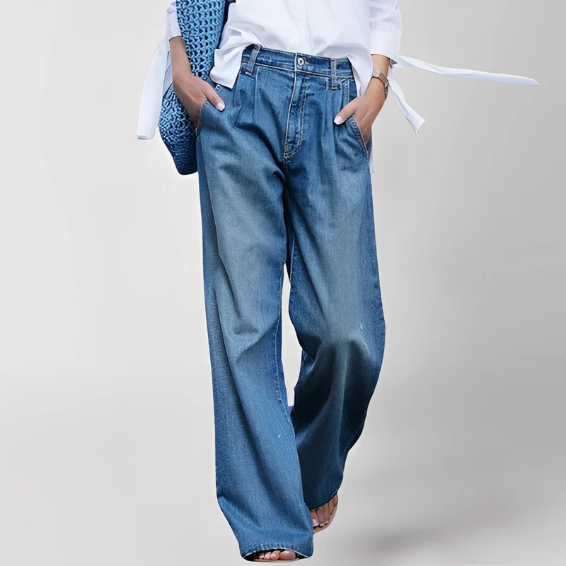Elzza | Pantalon Large Femme Confortable – Pantalon Fluide Décontracté Quotidien 2026