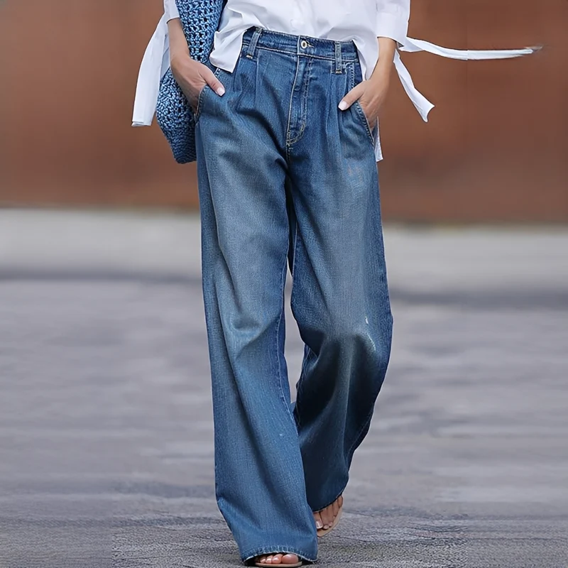 Elzza | Pantalon Large Femme Confortable – Pantalon Fluide Décontracté Quotidien 2026