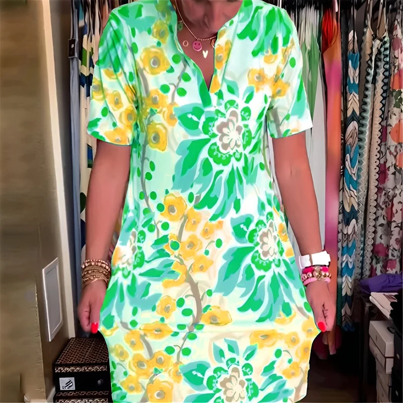 Abbie | Robe Femme Florale Élégante – Robe Imprimée Légère pour Été 2026