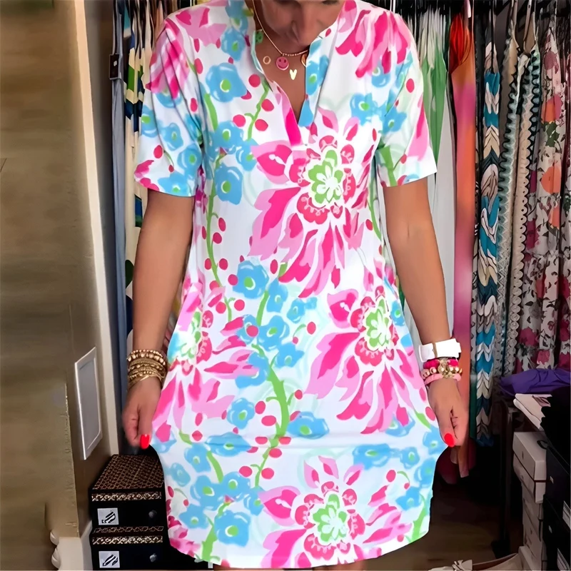 Abbie | Robe Femme Florale Élégante – Robe Imprimée Légère pour Été 2026