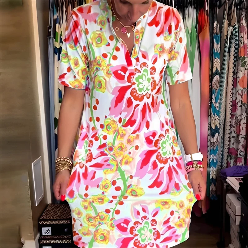 Abbie | Robe Femme Florale Élégante – Robe Imprimée Légère pour Été 2026