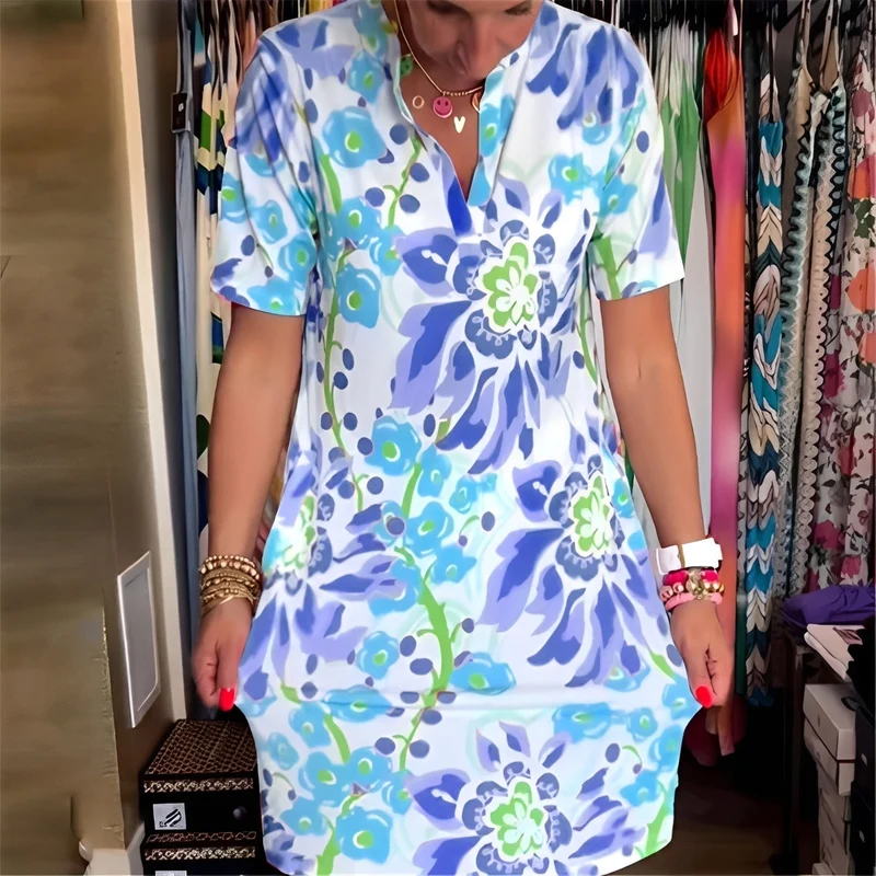 Abbie | Robe Femme Florale Élégante – Robe Imprimée Légère pour Été 2026