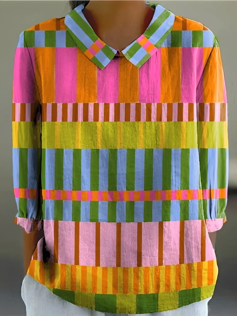 Alfie | Chemise Femme Ample Imprimée – Chemise Artistique Décontractée 2026