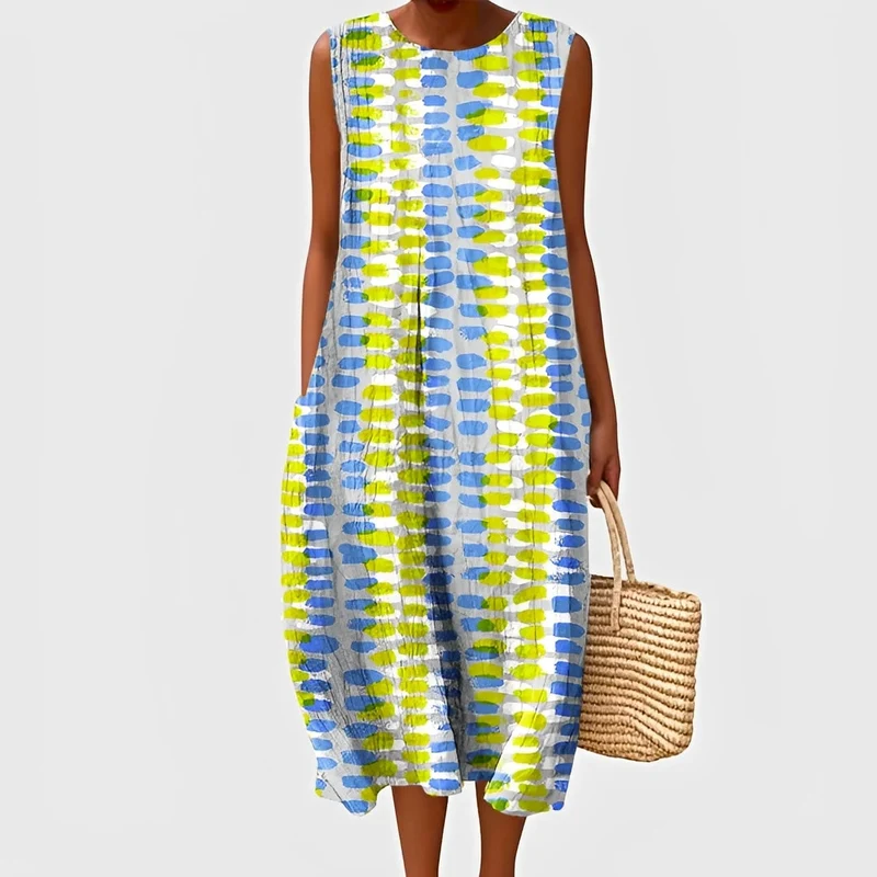 Karen | Robe Femme Sans Manches Élégante – Robe Légère pour Journées Chaudes 2026