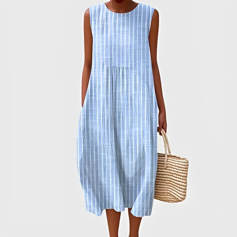 Karen | Robe Femme Sans Manches Élégante – Robe Légère pour Journées Chaudes 2026