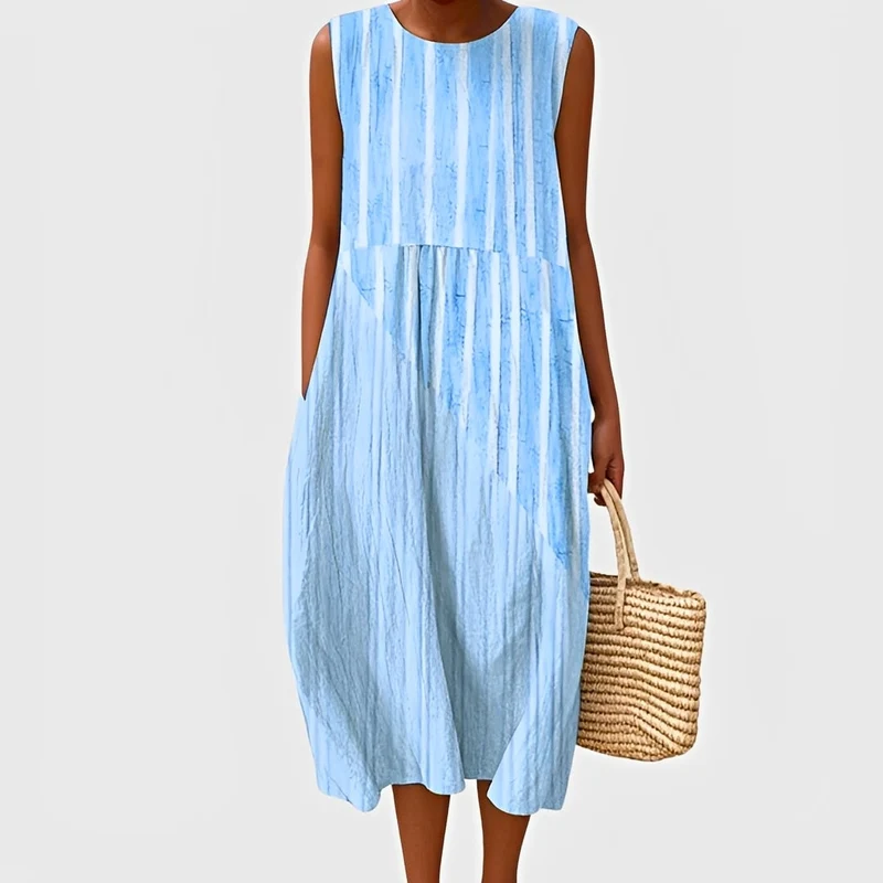Karen | Robe Femme Sans Manches Élégante – Robe Légère pour Journées Chaudes 2026