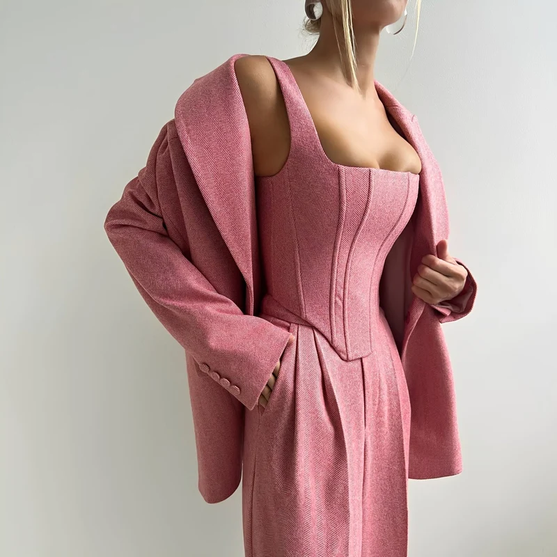 Madeline | Ensemble Blazer Trois Pièces Femme – Tailleur Élégant Bureau 2026