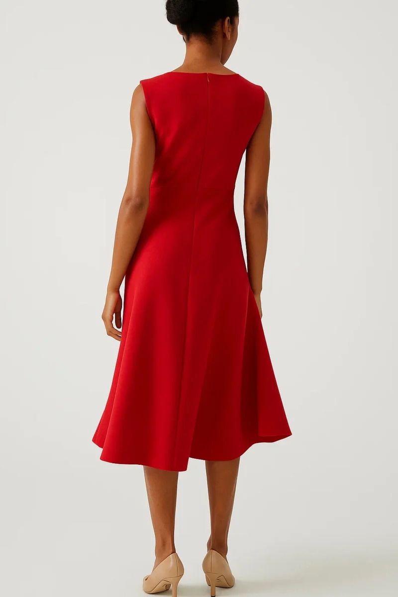 Robe Midi Portefeuille Femme – Élégante Fluide Pour Été Et Soirée