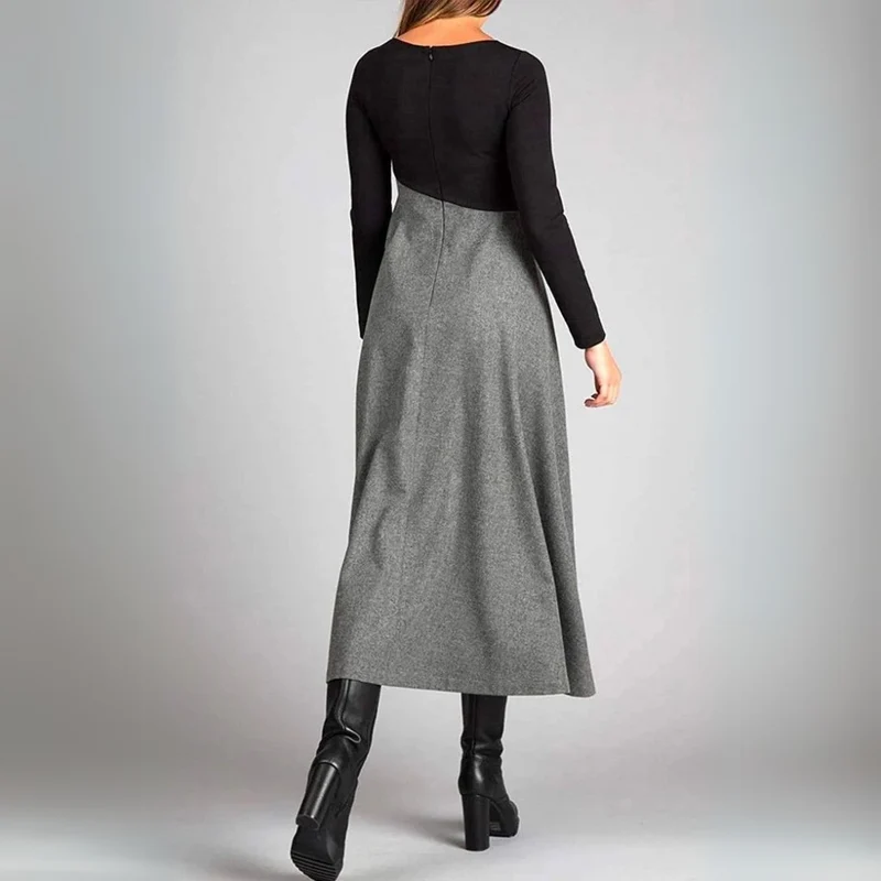 Robe Élégante – Contraste Moderne pour un Style Sans Effort