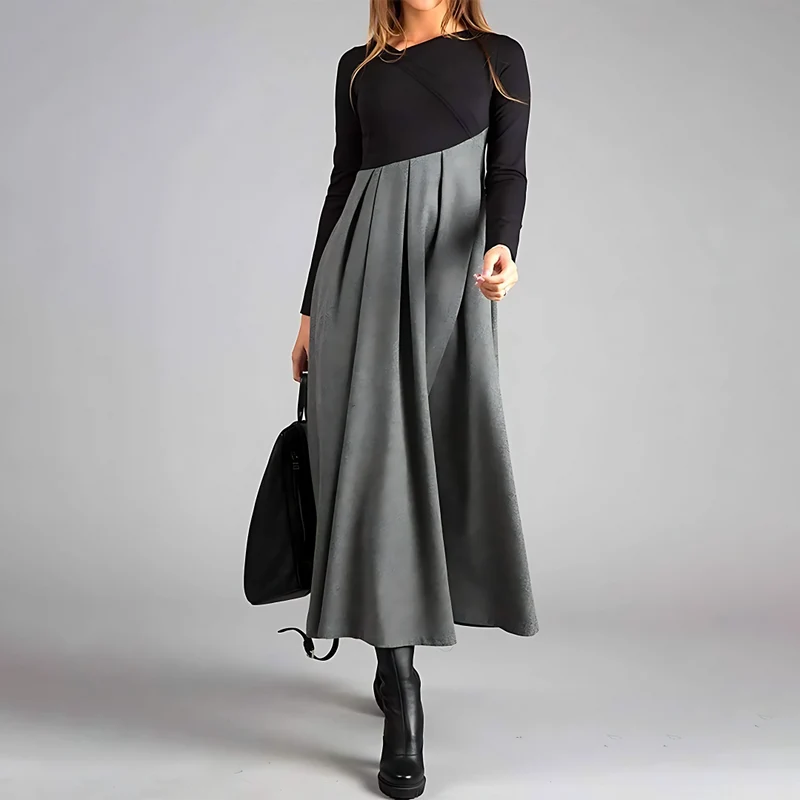 Robe Élégante – Contraste Moderne pour un Style Sans Effort