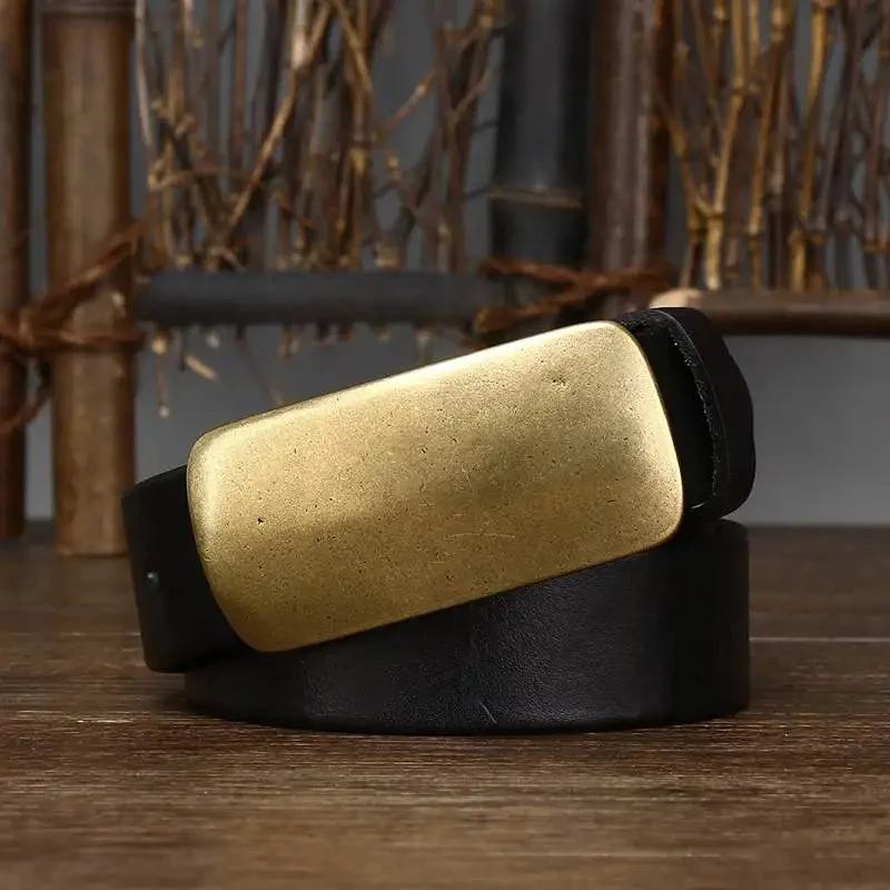 Ceinture Hercules à Boucle en Laiton – Accessoire Polyvalent Décontracté et Formel