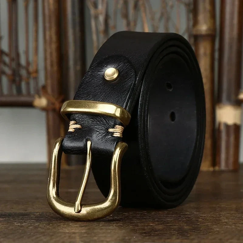 Ceinture Classique Ares en Cuir Fait Main – Style Premium Durable Décontracté et Formel