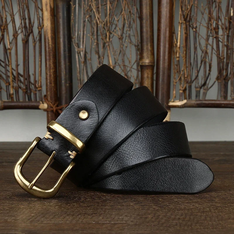 Ceinture Classique Ares en Cuir Fait Main – Style Premium Durable Décontracté et Formel
