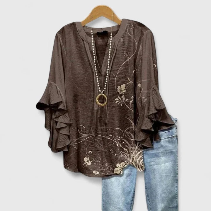 Blouse Chic Femme – Style Élégant Polyvalent Bureau et Soirée