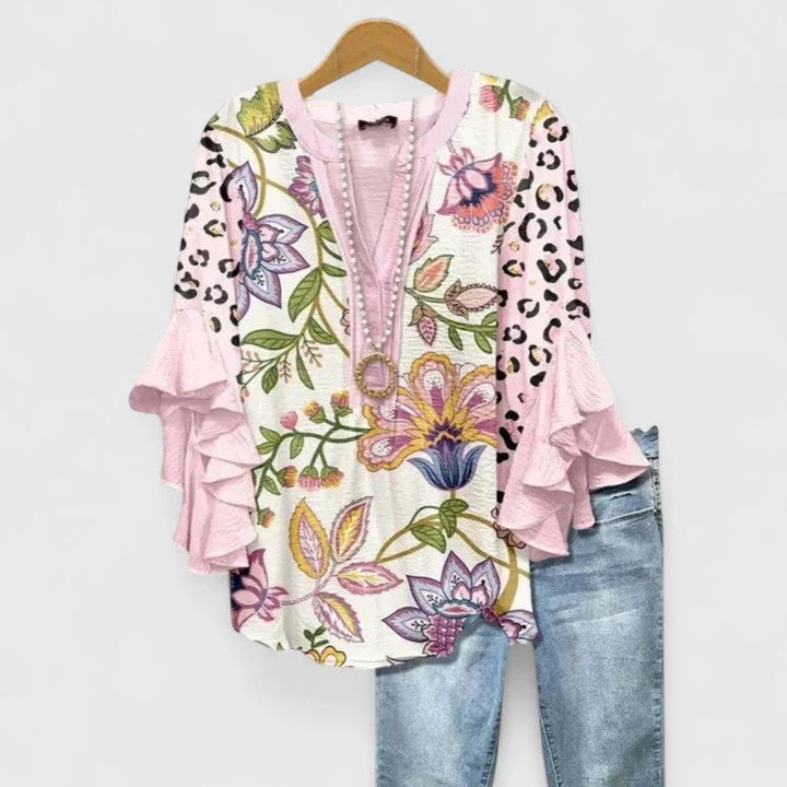 Blouse Chic Femme – Style Élégant Polyvalent Bureau et Soirée