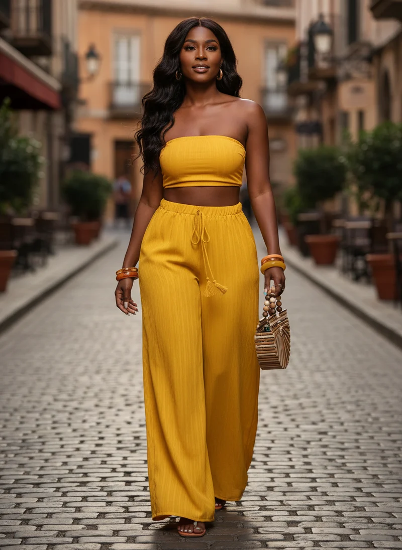 Léa | Femme Pantalon Large Décontracté Grande Taille – Pantalon Wide Leg 2026
