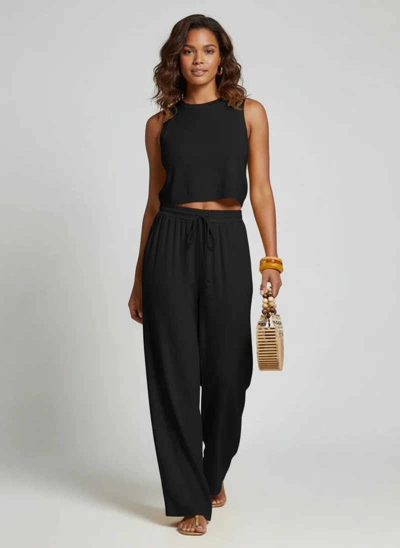 Léa | Femme Pantalon Large Décontracté Grande Taille – Pantalon Wide Leg 2026