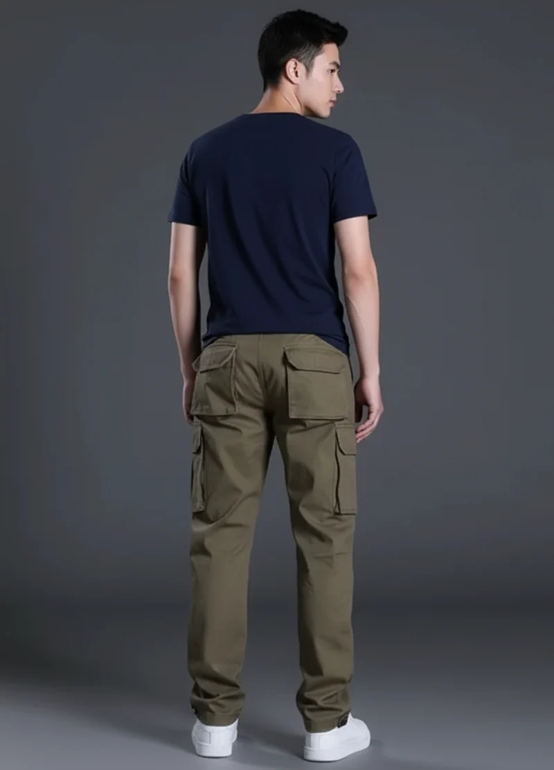 Nicolas | Homme Pantalon Cargo Utilitaire Coton Multi-Poches – Cargo Homme 2026