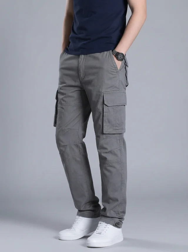 Nicolas | Homme Pantalon Cargo Utilitaire Coton Multi-Poches – Cargo Homme 2026