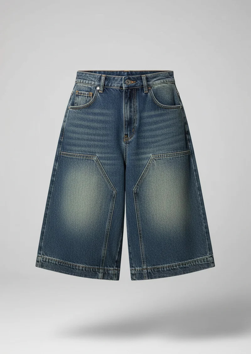 Pauline | Femme Short Denim Oversize Style Y2K Baggy – Short Y2K Tendance 2026