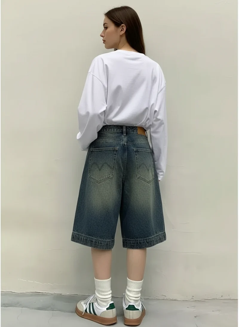 Pauline | Femme Short Denim Oversize Style Y2K Baggy – Short Y2K Tendance 2026