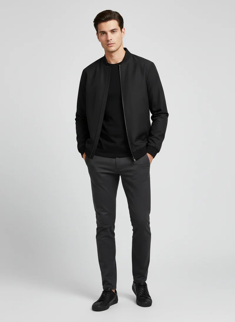 Reine | Femme Blouson Court Col Baseball Look Urbain – Blouson Urbain 2026
