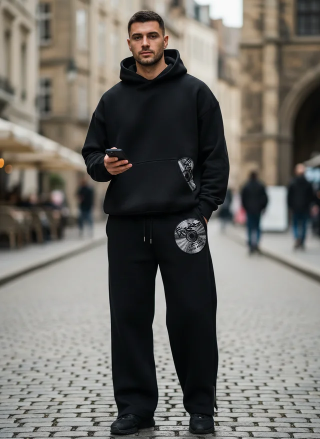 Sébastien | Homme Ensemble Sport Rétro Y2K Harajuku – Set Sport Y2K 2026
