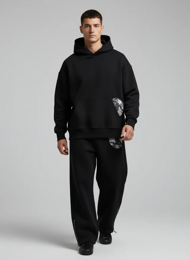 Sébastien | Homme Ensemble Sport Rétro Y2K Harajuku – Set Sport Y2K 2026