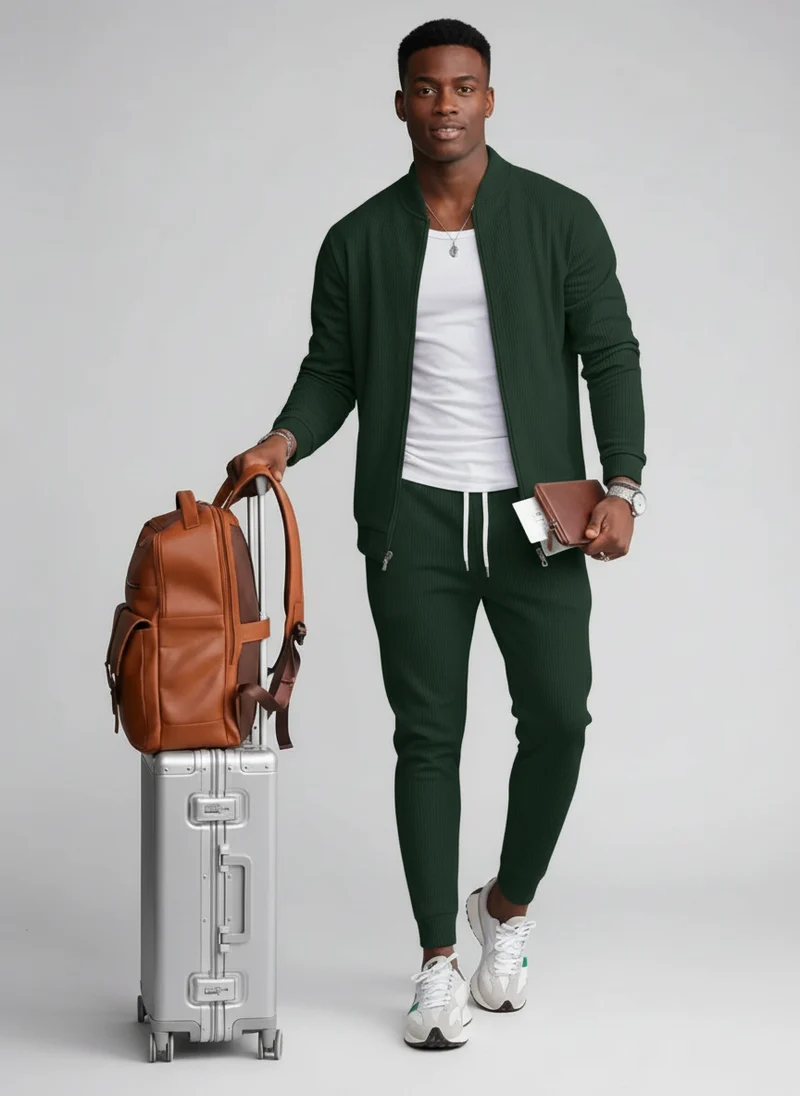 Sylvain | Homme Ensemble Décontracté Tricot Waffle – Set Waffle Moderne 2026