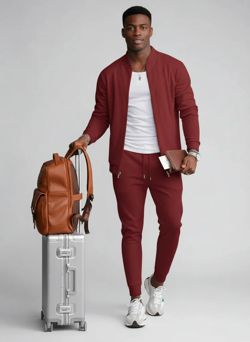 Sylvain | Homme Ensemble Décontracté Tricot Waffle – Set Waffle Moderne 2026