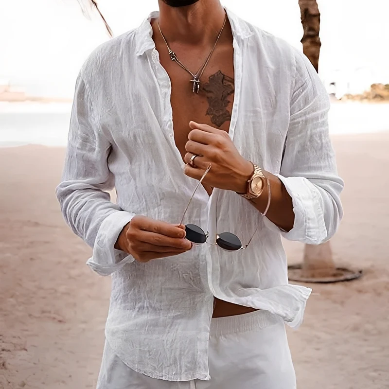 Francesco | Chemise Homme Tendance Été – Chemise Légère à Imprimé pour Vacances 2026