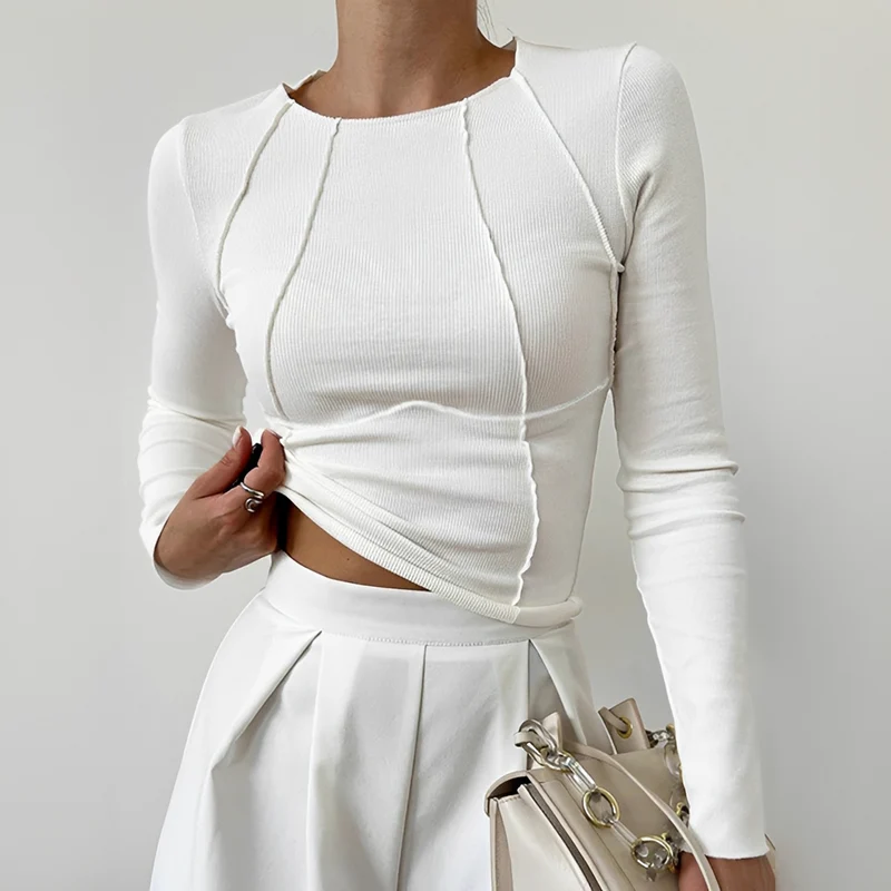 Matilda | Haut Femme Chic Manches Longues – Top Élégant pour Bureau & Quotidien 2026
