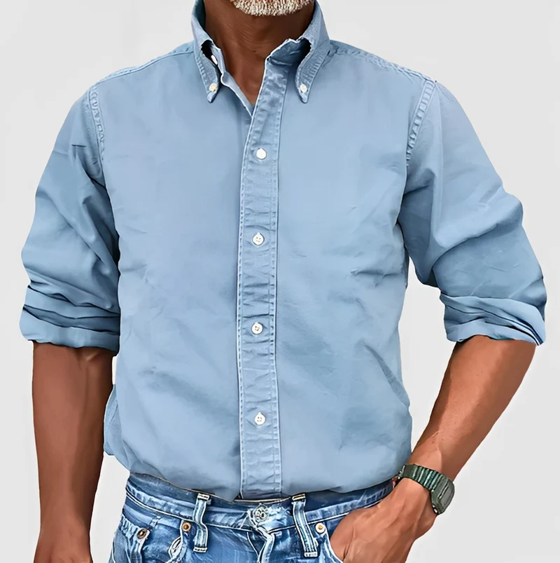 Erwan | Chemise Homme Classique Manches Longues – Chemise Élégante Bureau 2026