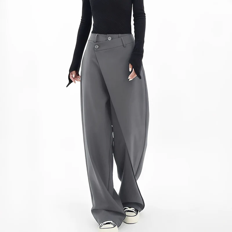 Lussey | Pantalon Large Femme Chic – Pantalon Fluide Taille Haute pour Bureau 2026