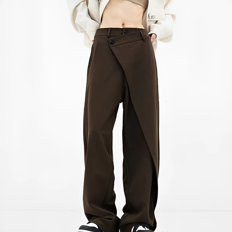 Lussey | Pantalon Large Femme Chic – Pantalon Fluide Taille Haute pour Bureau 2026