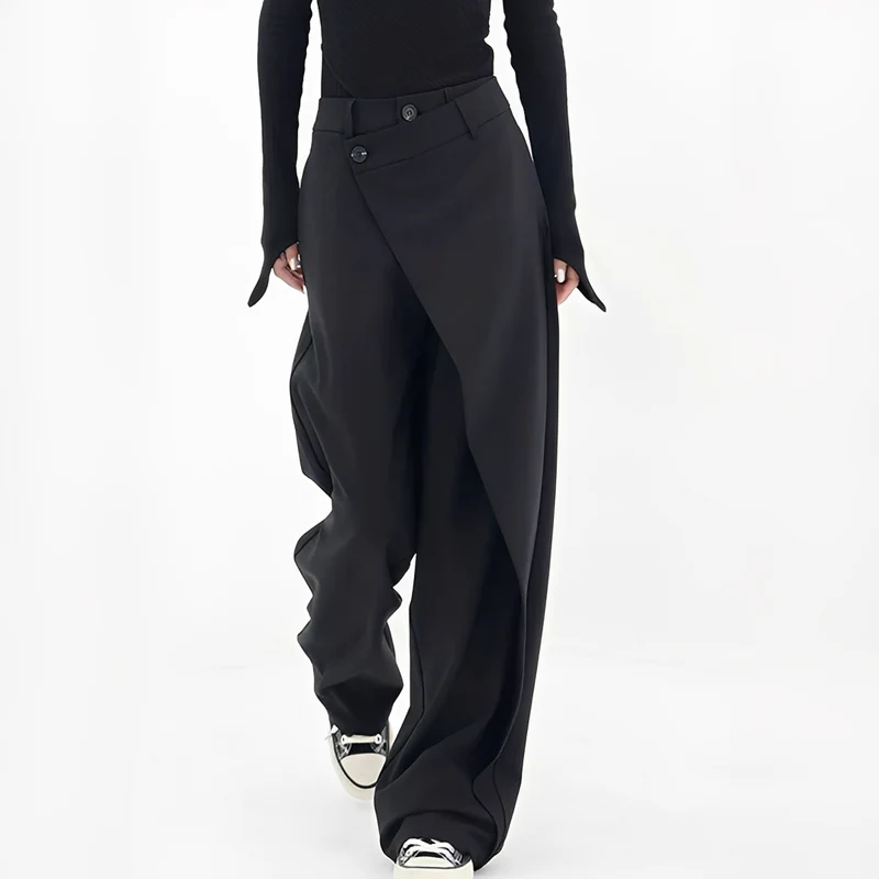 Lussey | Pantalon Large Femme Chic – Pantalon Fluide Taille Haute pour Bureau 2026