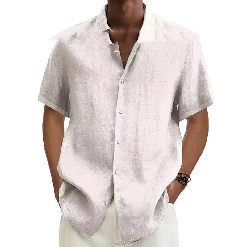 Aamon | Chemise Homme Légère Aérée Été – Chemise Lin Tendance pour Vacances 2026
